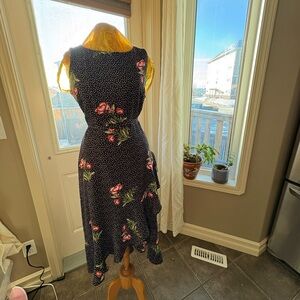 Laura Black Floral Dress